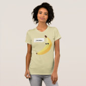 Grappige Retro Banaan Feest Artikelen Grappen Bewe T-shirt (Voorkant volledig)
