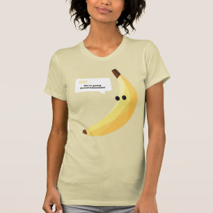 Grappige Retro Banaan Feest Artikelen Grappen Bewe T-shirt