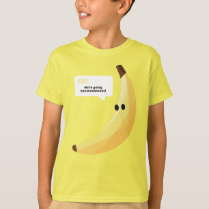 Grappige Retro Banaan Feest Artikelen Grappen Bewe T-shirt