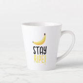 Grappige Retro Banaan Feest Artikelen Woordspeling Latte Mok (Rechts)