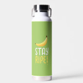 Grappige Retro Banaan Feest Artikelen Woordspeling Waterfles (Voorkant)