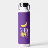 Grappige Retro Banaan Feest Artikelen Woordspeling Waterfles (Voorkant)