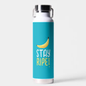 Grappige Retro Banaan Feest Artikelen Woordspeling Waterfles (Voorkant)