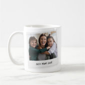 Grappige Retro Beste Moeder Ooit Aangepaste 2 Foto Koffiemok (Links)