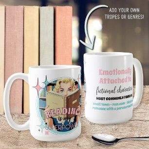 Grappige Retro Book Lovers Quote Gift Mok voor haa
