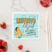 Grappige Retro Bunco nacht Servet (Insitu)