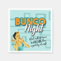 Grappige Retro Bunco nacht