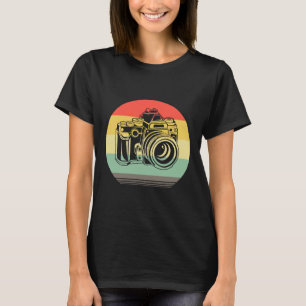 Grappige Retro Camera Fotograaf Fotografie T-shirt