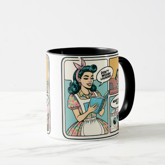 Grappige Retro Coffee Mok – Gag Gift Mok (Voorkant rechts)
