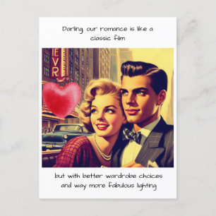 Grappige Retro Comic Briefkaart