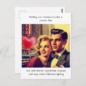 Grappige Retro Comic Briefkaart (Voorkant / Achterkant)