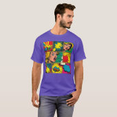 Grappige Retro Comic Pop Art Leuke Cartoon Strips T-shirt (Voorkant volledig)