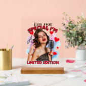 Grappige retro dame woordkunst acryl bord (Huwelijk)