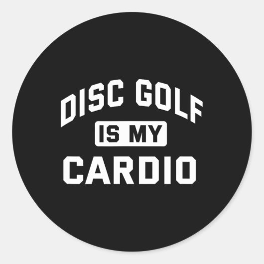 Grappige Retro Disc En Disk Golf Ultimate Frisbee Ronde Sticker (Voorkant)