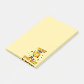 Grappige Retro Donut motivatie citaat Post-it® Notes (Schuin)
