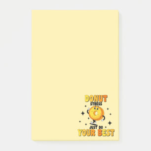 Grappige Retro Donut motivatie citaat Post-it® Notes