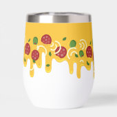 Grappige Retro Druppelende Pizza Kaas Keto Feest (Achterkant)