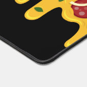 Grappige Retro Druppelende Pizza Kaas Keto Feest Bureaumat (Hoek)