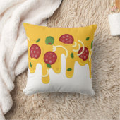 Grappige Retro Druppelende Pizza Kaas Keto Feest Kussen (Deken)
