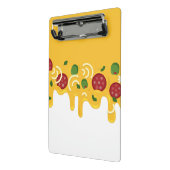 Grappige Retro Druppende Pizza Kaas Keto Feest Mini Klembord (Angled2)