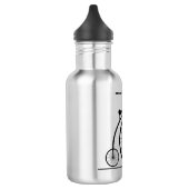 Grappige Retro fiets gepersonaliseerd voor fietser Waterfles (Links)
