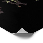 Grappige retro Frankenstein monster en bruid danse Poster (Hoek)