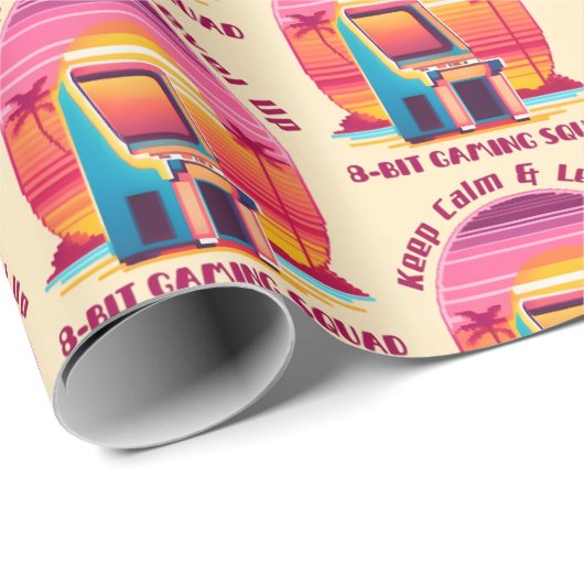 Grappige Retro Gamer 80s Arcade 8-bit Gaming Humor Cadeaupapier (Rol Hoek)