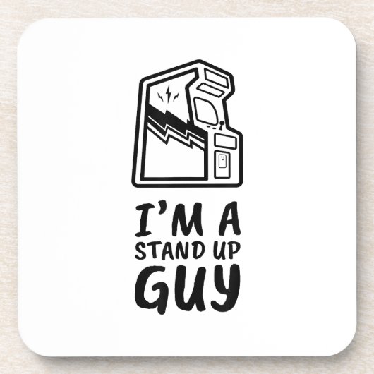 Grappige Retro Gamer Arcade Old School 80's Videog Bier Onderzetter (Voorkant)