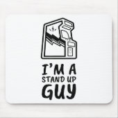 Grappige Retro Gamer Arcade Old School 80's Videog Muismat (Voorkant)