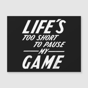 Grappige retro gamer - het leven is te kort om mij