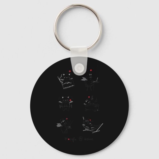 Grappige Retro Gaming Kawaii Videogame Moogle Kupo Sleutelhanger (Voorkant)