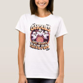 Grappige Retro Geest Halloween Grappenmaker T-shirt (Voorkant)