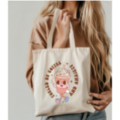 Grappige retro geestelijke gezondheid citaat gevoe tote bag