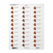 Grappige Retro Gestreepte Cocktail Party Big Booze Etiket (Full Sheet)
