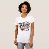 Grappige Retro Girly Sassy Duck Life Quote T-shirt (Voorkant volledig)