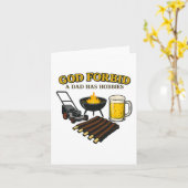 Grappige retro God verhoede dat een vader Hobbies  Kaart (Gele Bloem)