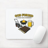 Grappige retro God verhoede dat een vader Hobbies Muismat (Met muis)
