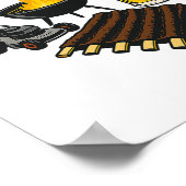 Grappige retro God verhoede dat een vader Hobbies  Poster (Hoek)