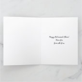 Grappige retro Happy Days Ahead Big Retirement Kaa Kaart (Binnen)