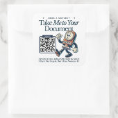 Grappige retro heeft notarismarketing nodig vierkante sticker (Tas)