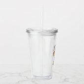 Grappige retro heet meisjes gaan naar therapie acryl drinkbeker (Rechts)