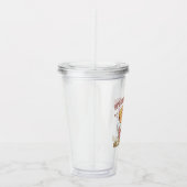 Grappige retro Het is oké om alle gevoelens te voe Acryl Drinkbeker (Rechts)