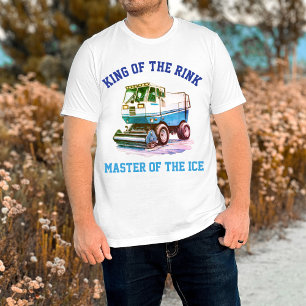 Grappige Retro Hockey IJResurfacer Koning van de R T-shirt