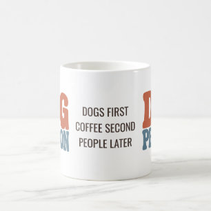 Grappige Retro Honden Persoon Hond Liefhebber Koffiemok