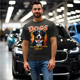 Grappige retro 'Honden zijn de enige familie die i T-shirt