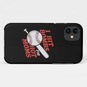 Grappige Retro Honkbal Ik Sla Bombardementen Voor Case-Mate iPhone Case (Achterkant (horizontaal))