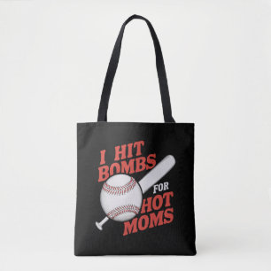 Grappige Retro Honkbal Ik Sla Bombardementen Voor  Tote Bag