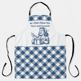 Grappige Retro Huisvrouw Schort Koken Humor