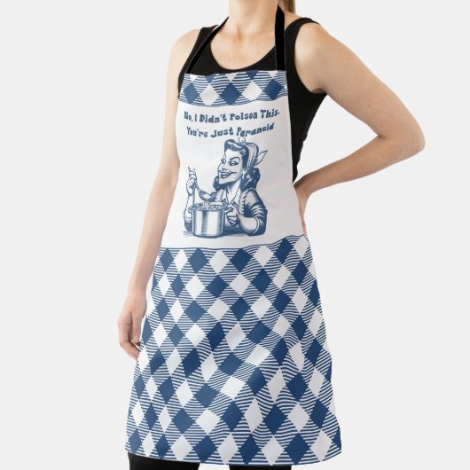 Grappige Retro Huisvrouw Schort Koken Humor (Insitu)