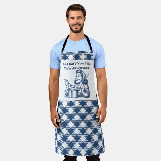 Grappige Retro Huisvrouw Schort Koken Humor (Gedragen)